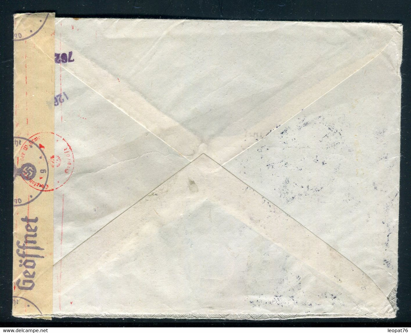 Turquie - Enveloppe De Istanbul Pour Lyon En 1943 Avec Contrôle Postal Allemand - Prix Fixe !!! - Ref S 4 - Brieven En Documenten