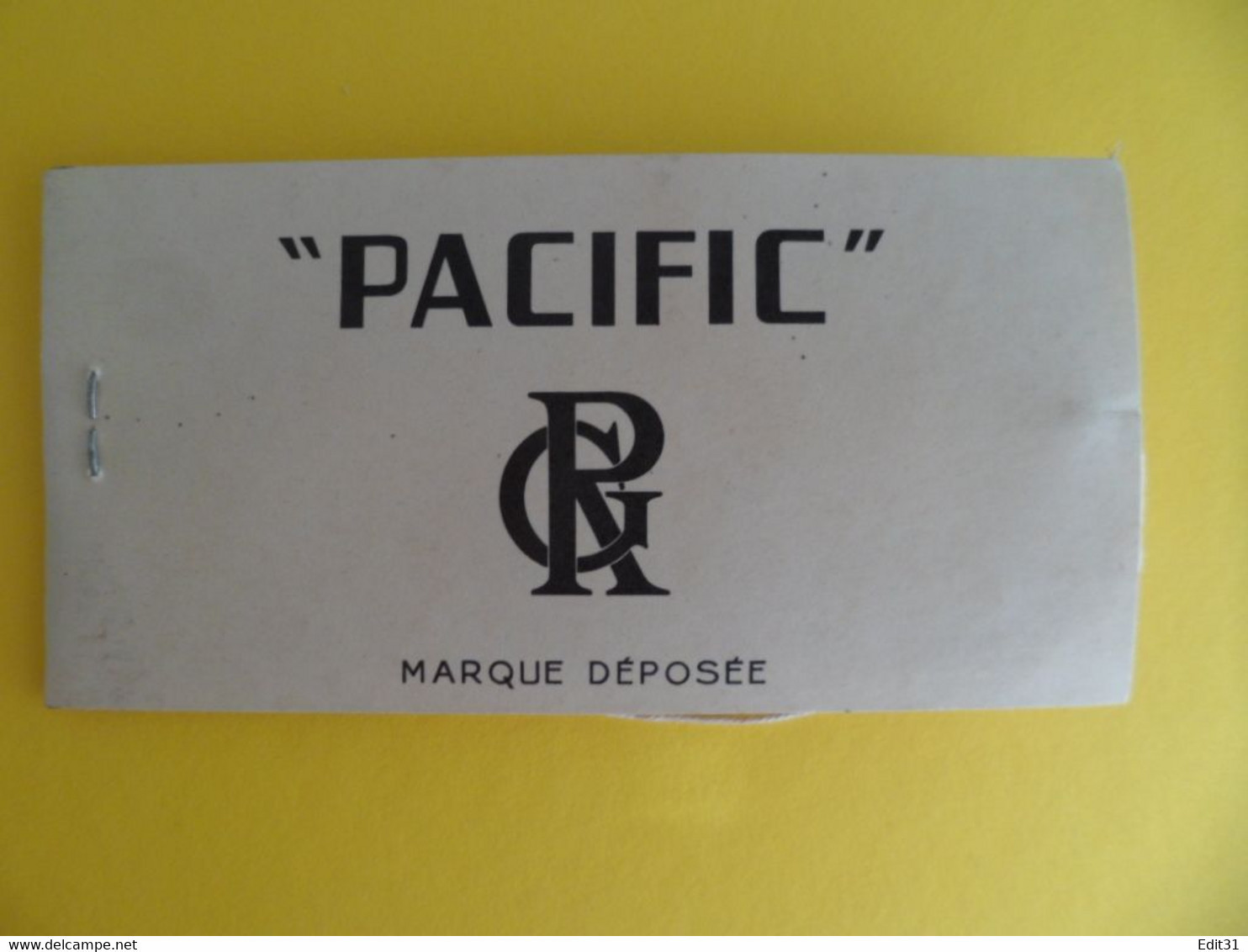 Carnet Complet 10 Etiquettes à Bagages Marque PACIFIC - Pour Air France DC 10 Ou Caravelle Ou Bateau Paquebot France - Baggage Labels & Tags