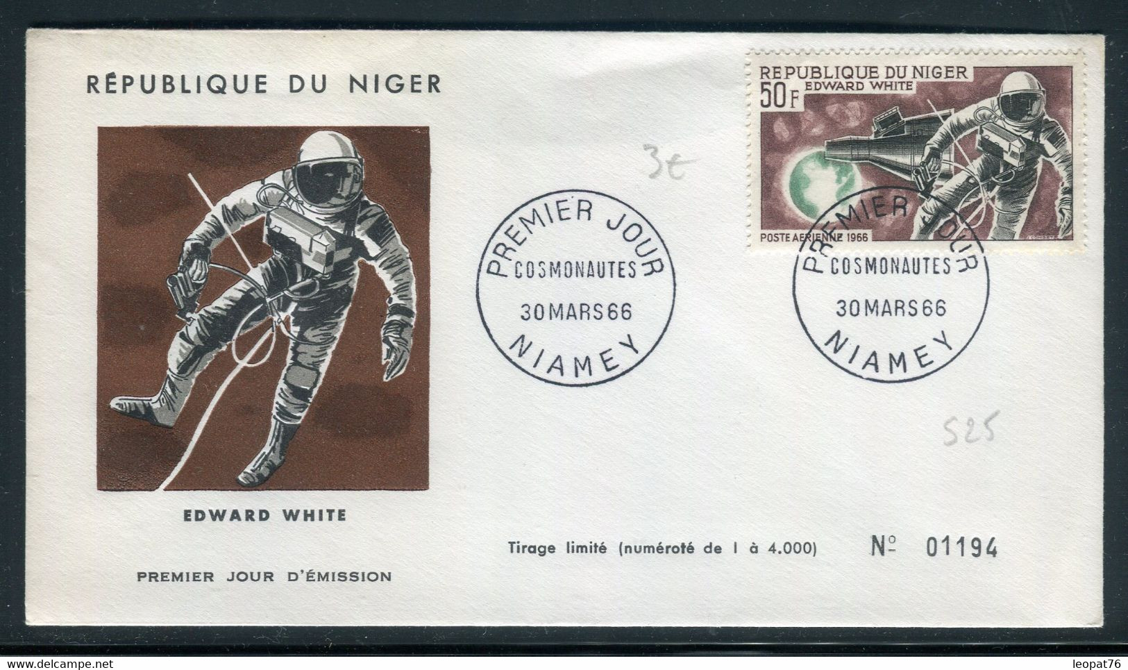 Niger - Enveloppe FDC En 1966 - Cosmonaute - Prix Fixe !! - Ref S 25 - Níger (1960-...)