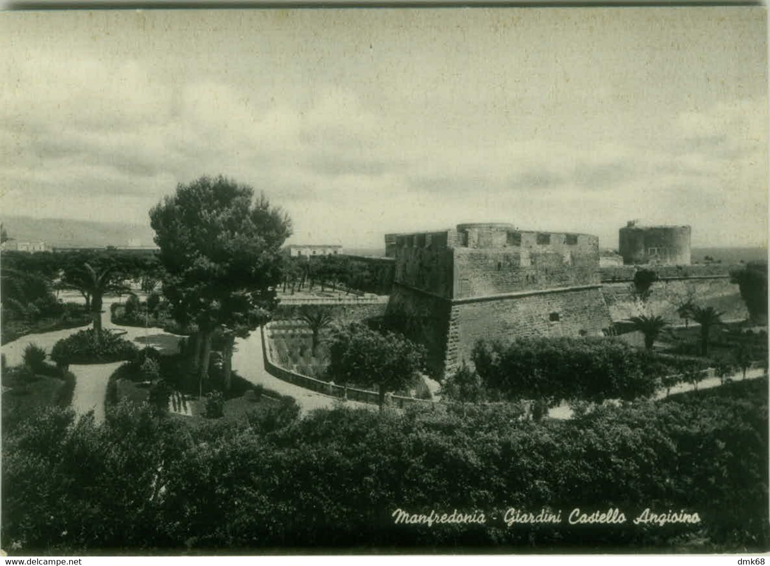 MANFREDONIA - GIARDINI CASTELLO ANGIOINO - EDIZIONE DE SALVIA - 1950s (7891/2) - Manfredonia