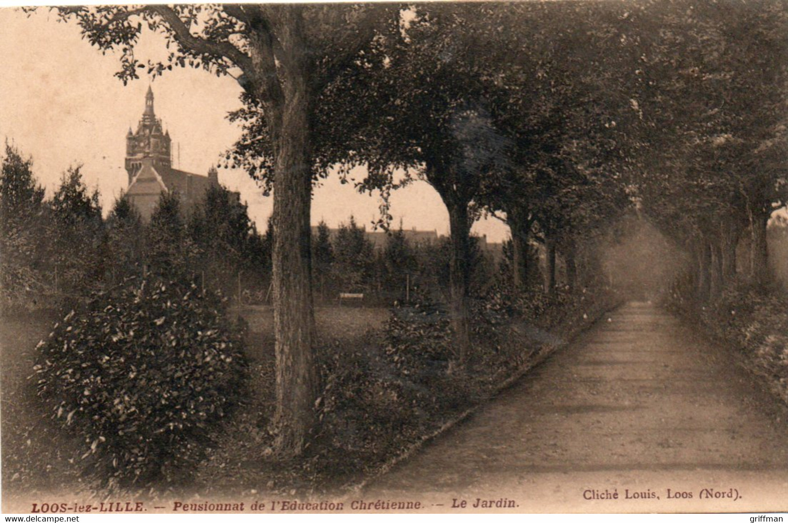 LOOS LEZ LILLE PENSIONNAT DE L'EDUCATION CHRETIENNE LE JARDIN TBE - Loos Les Lille