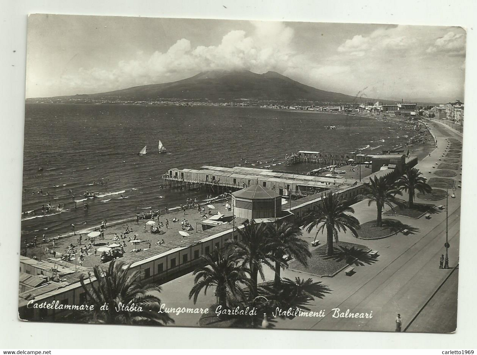 CASTELLAMMARE DI STABIA - LUNGOMARE GARIBALDI - STABILIMENTI BALNEARI VIAGGIATA FG - Castellammare Di Stabia