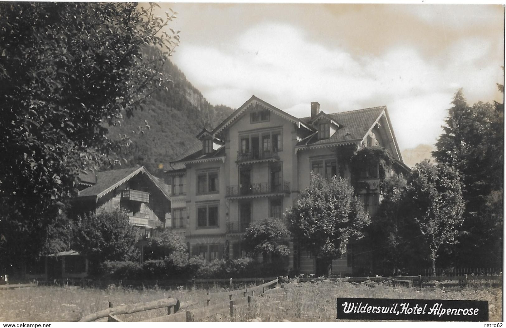 WILDERSWIL → Hotel Alpenrose, Fotokarte Ca.1935 - Wilderswil