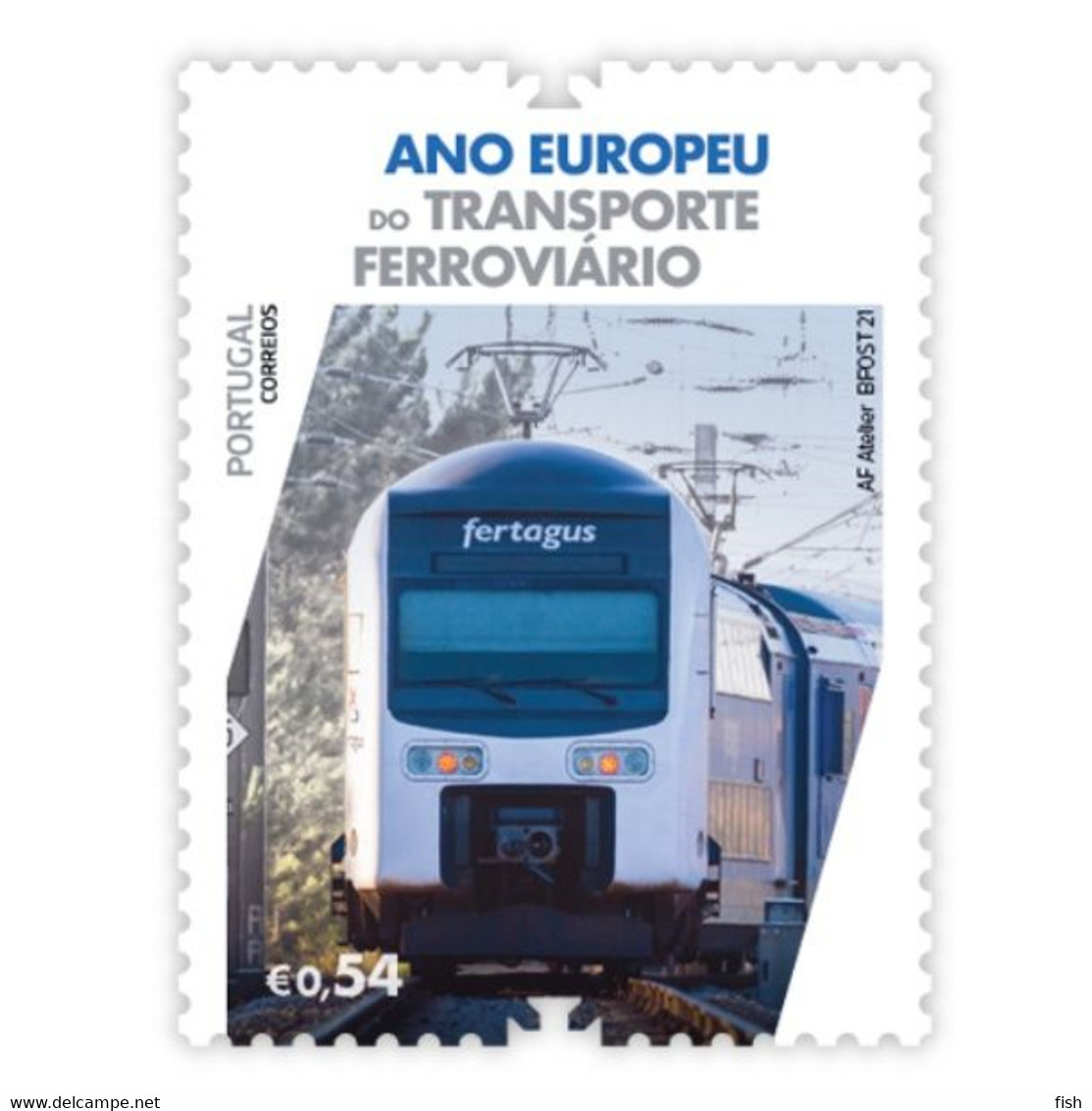 Portugal ** & European Year Of Rail Transport 2021 (3426) - Unused Stamps