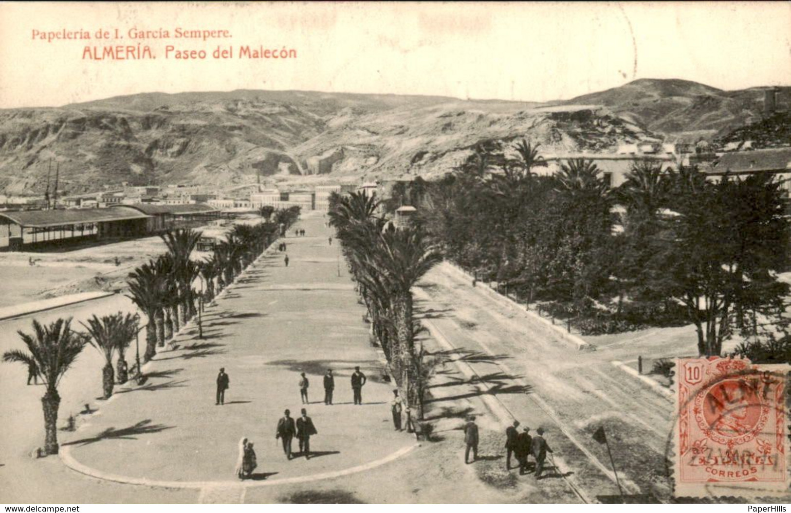 Spanje Spain Espana - Almeria - Paseo Del Malecon - 1911 - Autres & Non Classés