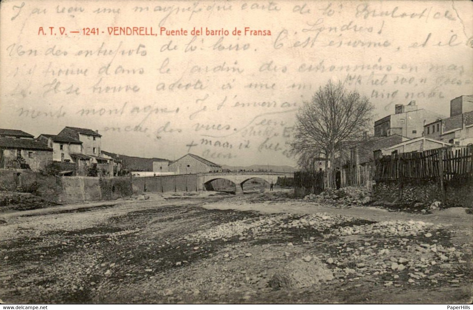 Spanje Spain Espana - Vendrell - Puente Barrio De Fransa - 1910 - Autres & Non Classés