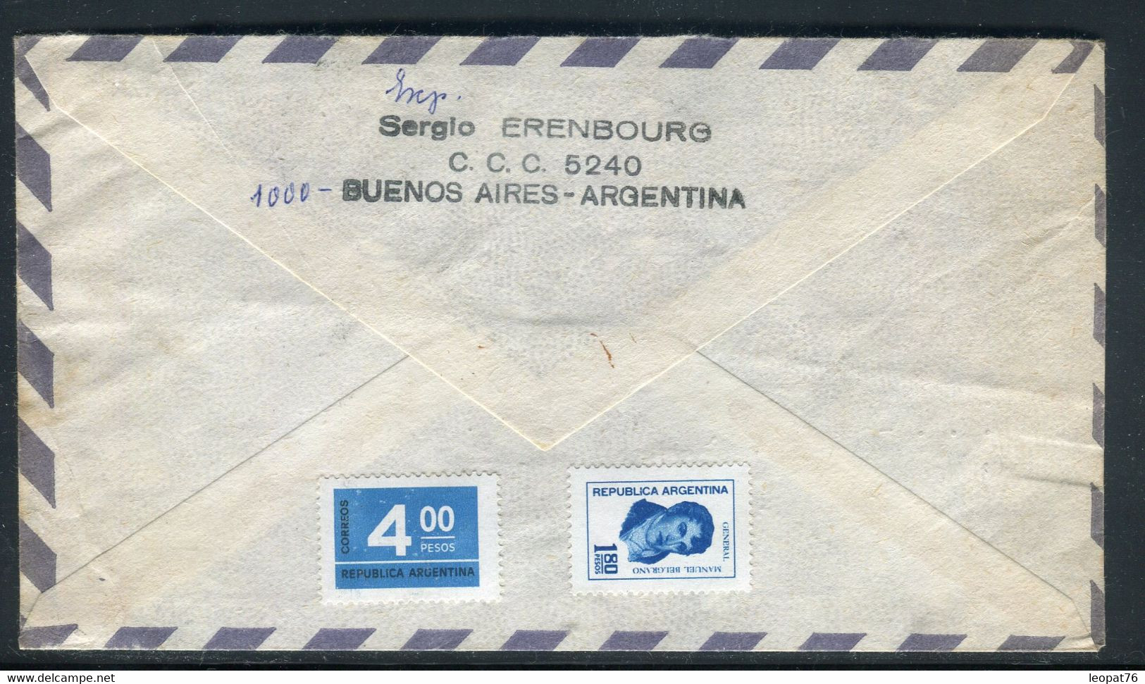 Argentine - Enveloppe De Buenos Aires Pour Bordeaux ( France ) En 1976 - Prix Fixe !!! - Ref S 64 - Covers & Documents