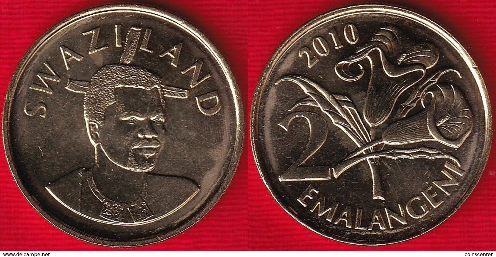 Swaziland (Eswatini) 2 Emalangeni 2010 "Mswati III" UNC - Swaziland