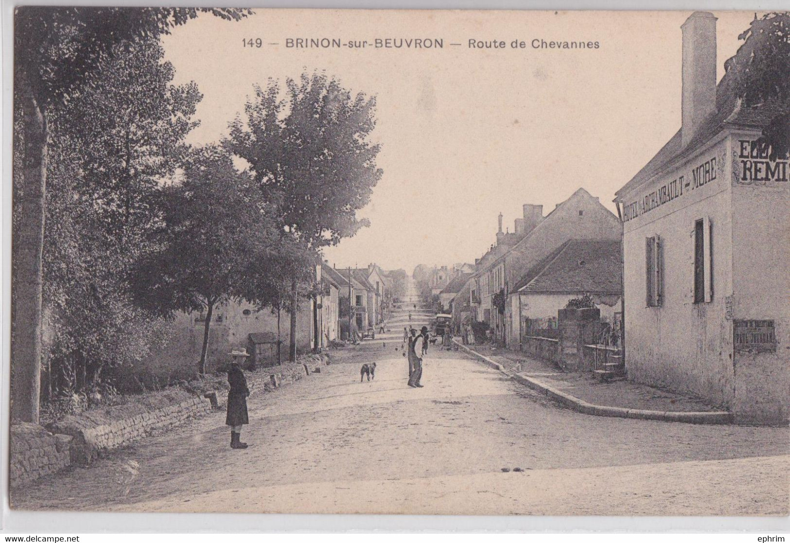 Brinon-sur-Beuvron (Nièvre) - Route De Chevannes Hôtel D'Archambault More - Brinon Sur Beuvron
