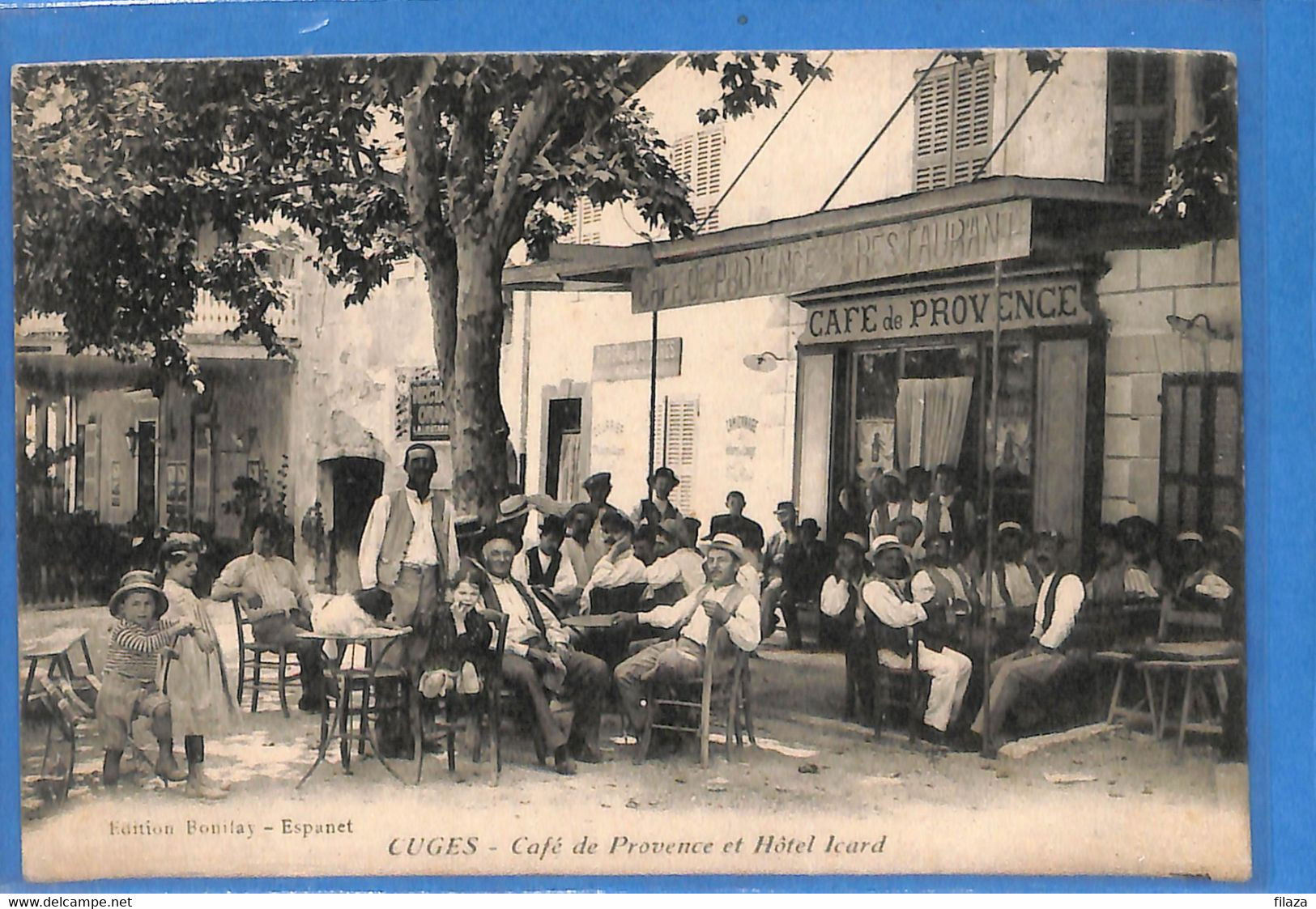 13 - Bouches Du Rhône    -   Cuges - Cafe De Provence Et Hotel Icard  (N6069) - Autres & Non Classés