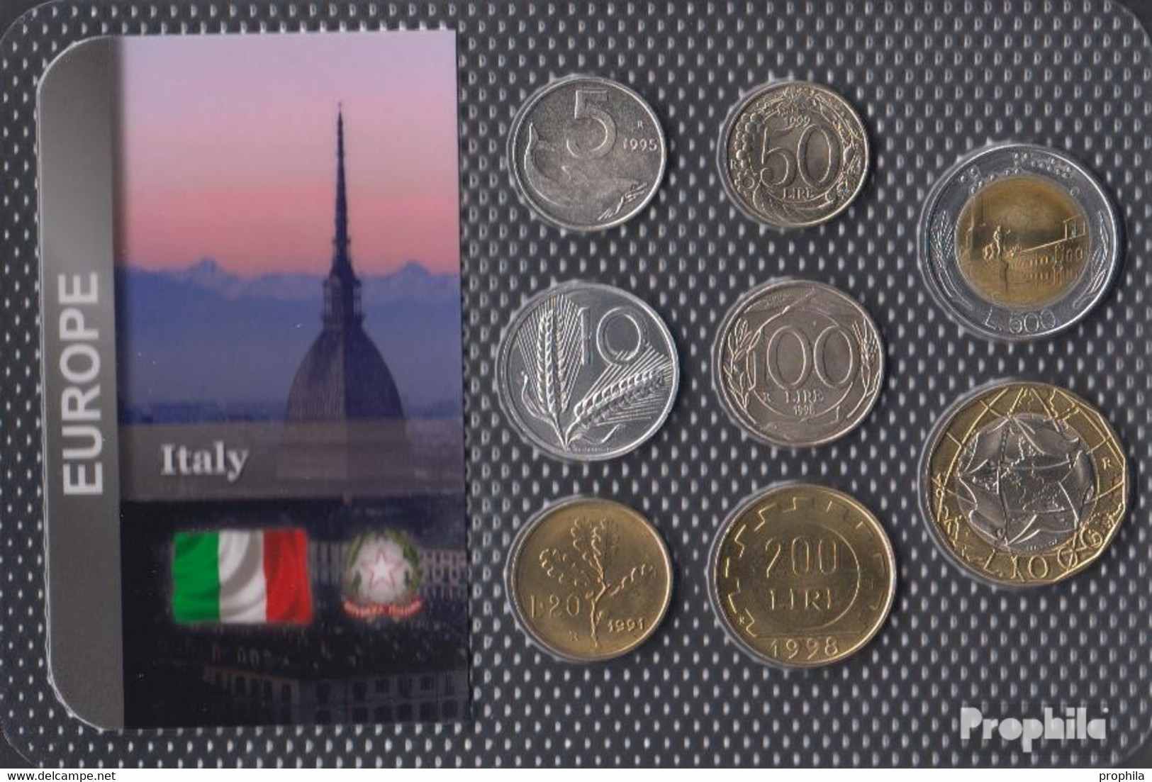 Italien Stgl./unzirkuliert Kursmünzen Stgl./unzirkuliert Ab 1951 5 Lire Bis 1.000 Lire - Sonstige & Ohne Zuordnung