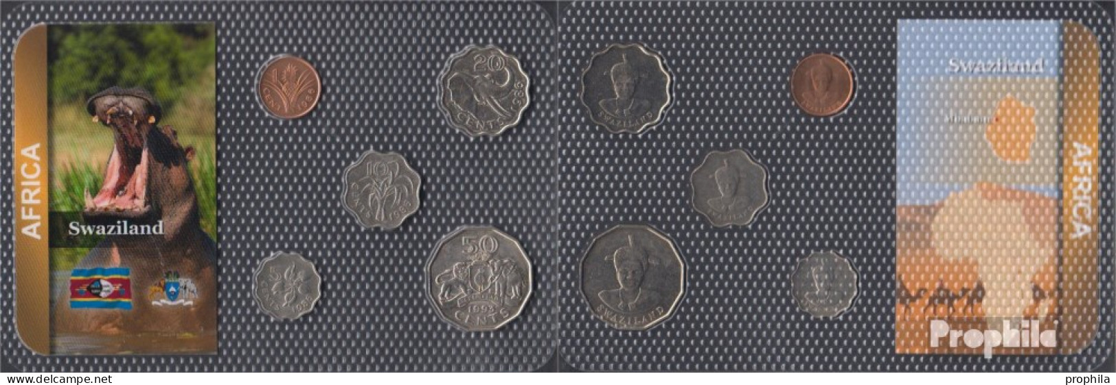 Swasiland Stgl./unzirkuliert Kursmünzen Stgl./unzirkuliert Ab 19861 Cent Bis 50 Cents - Swaziland