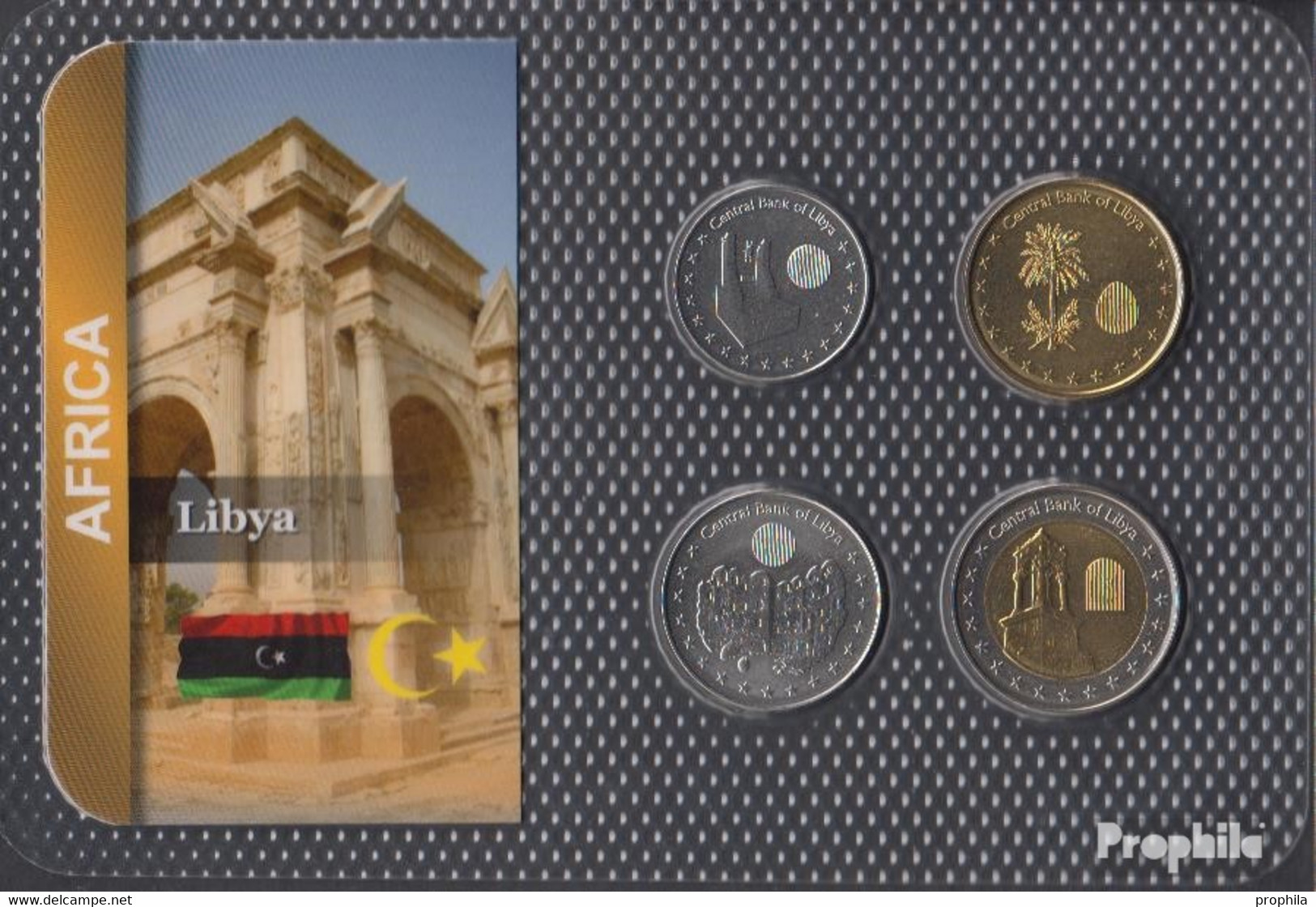 Libyen 2014 Stgl./unzirkuliert Kursmünzen Stgl./unzirkuliert 2014 50 Dirhams Bis 1/2 Dinar - Libia