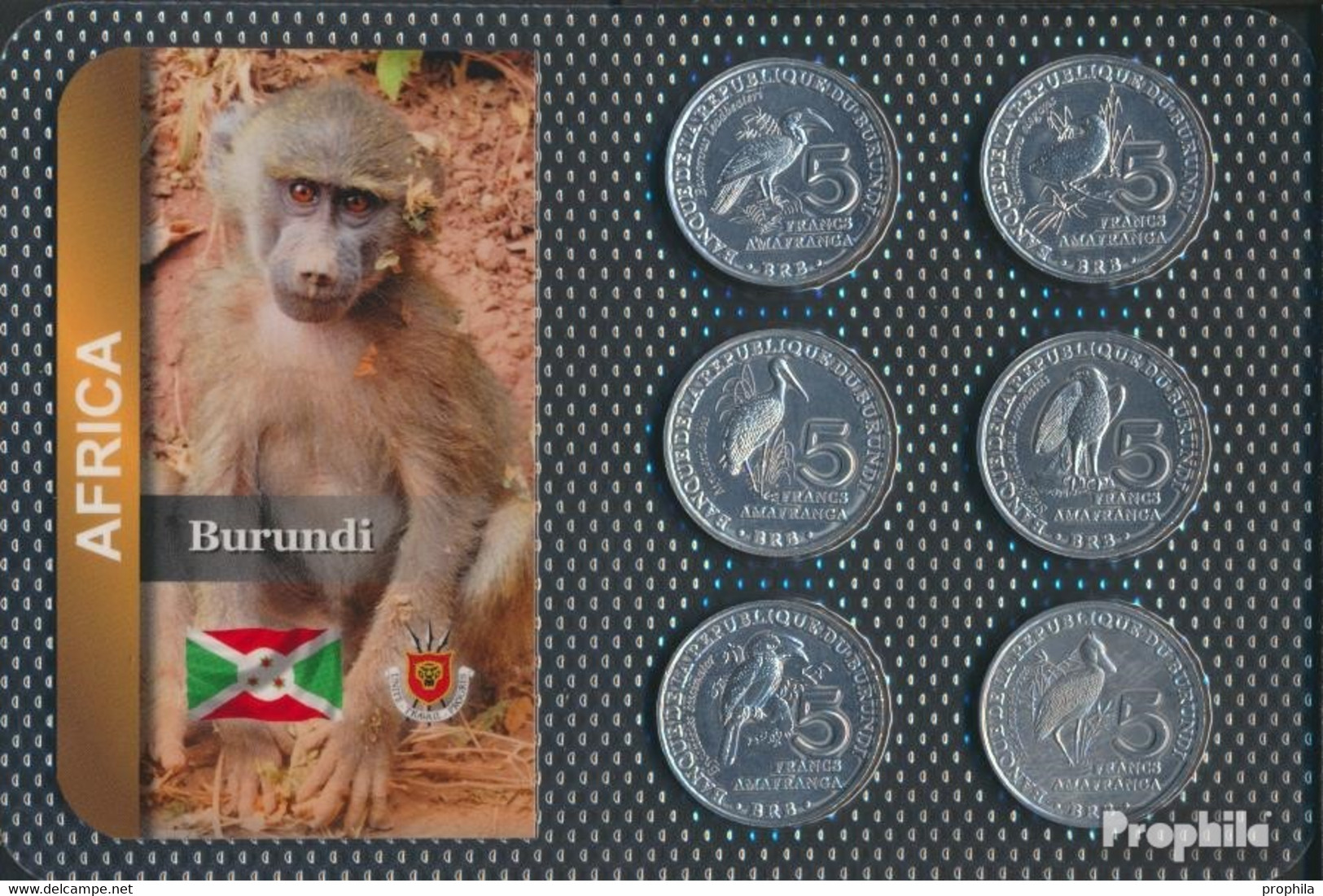 Burundi 2014 Stgl./unzirkuliert Kursmünzen Stgl./unzirkuliert 2014 6 X 5 Francs - Burundi