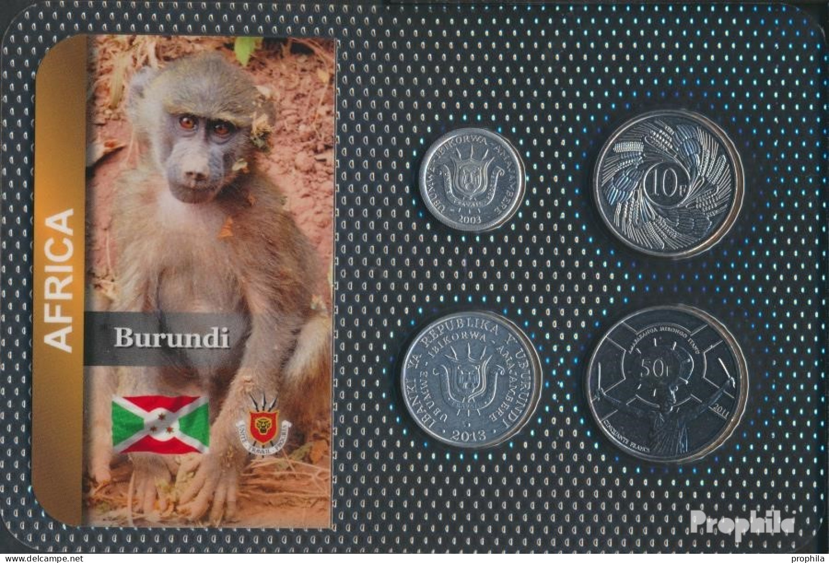 Burundi Stgl./unzirkuliert Kursmünzen Stgl./unzirkuliert Ab 1976 1 Franc Bis 50 Francs - Burundi