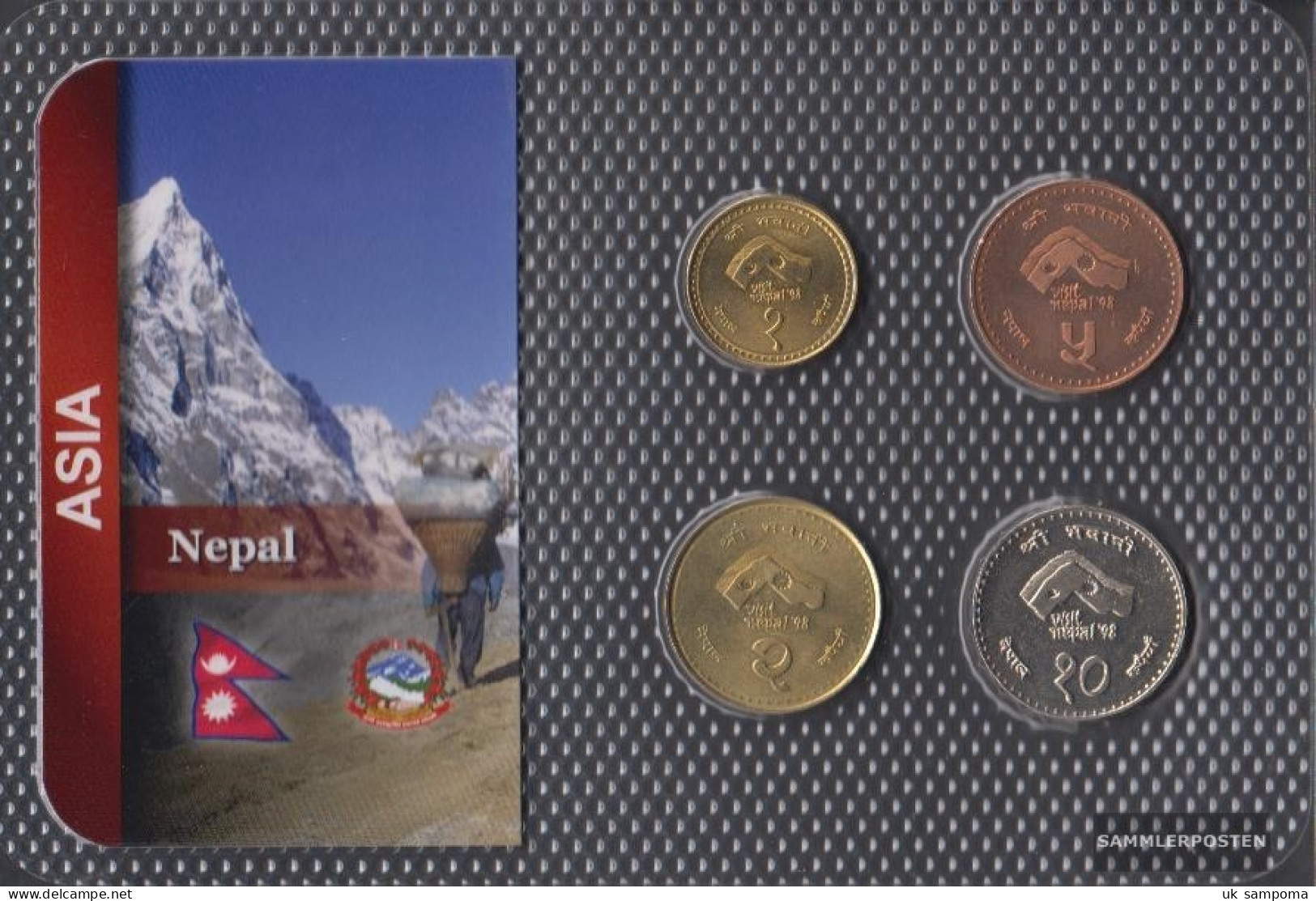 Nepal 1997 Stgl./unzirkuliert Kursmünzen Stgl./unzirkuliert 1997 1 Rupee Until 10 Rupees - Nepal