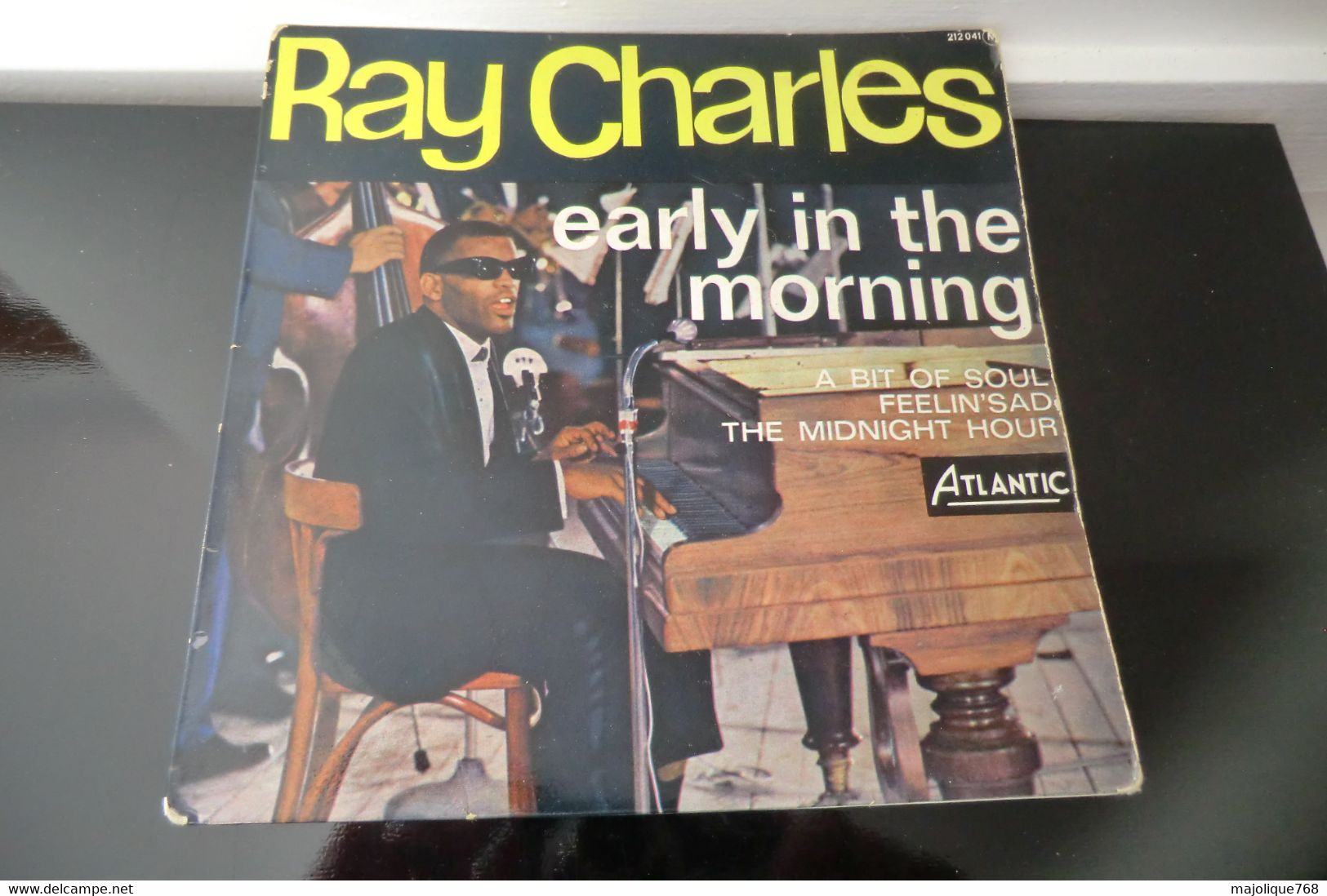 Disque 45 T De Ray Charles - Early In The Morning - Atlantic 212041 - France 1961 - - Soul - R&B