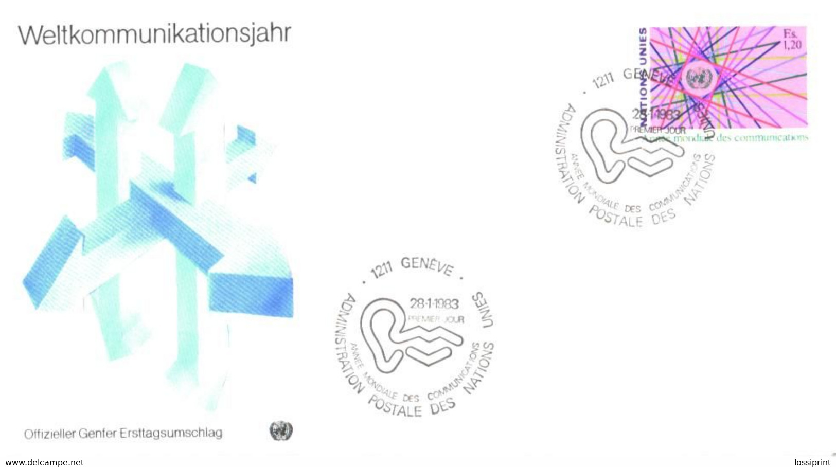 United Nation:Nations Unies:Communication Year, 28.01.1983 - Cartas & Documentos