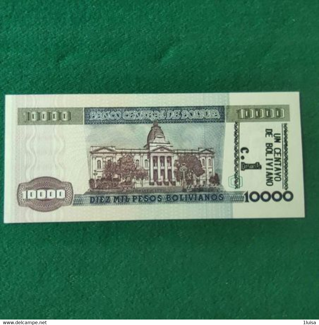 Bolivia 10000  1 Centavo De Bolivano - Bolivie