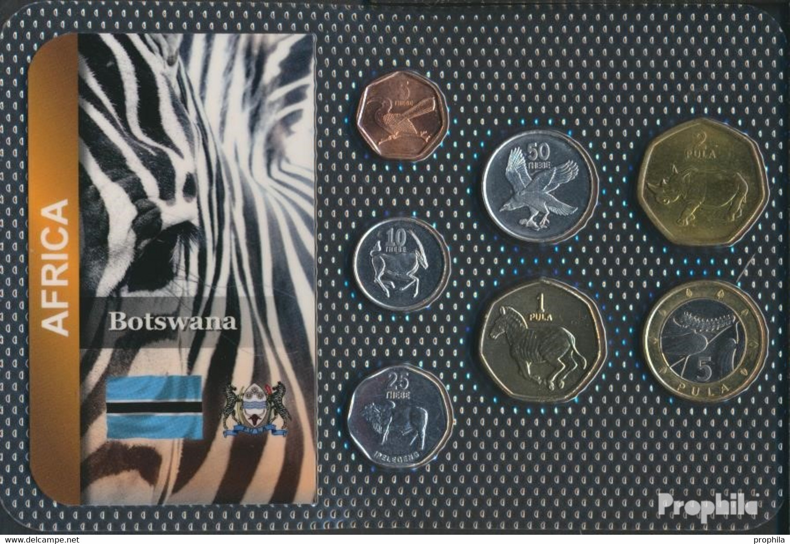 Botswana Stgl./unzirkuliert Kursmünzen Stgl./unzirkuliert Ab 1991 5 Thebe Bis 5 Pula - Botswana