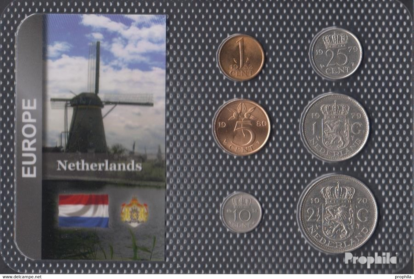 Niederlande Vorzüglich Kursmünzen Vorzüglich Ab 1950 1 Cent Bis 2 1/2 Gulden - Verzamelingen