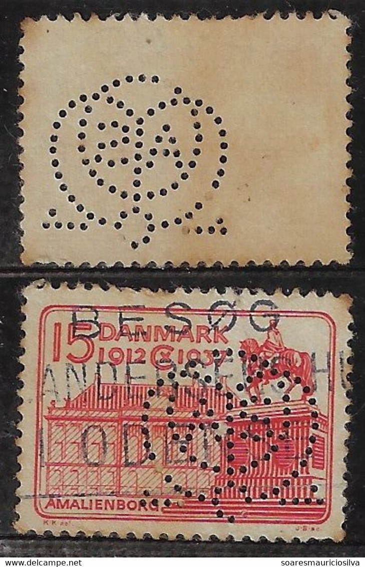 Denmark 1916 / 1944 Stamp With Perfin OMAS/o Monogram From Otto Monsted A / S From Odense Lochung Perfore - Other & Unclassified