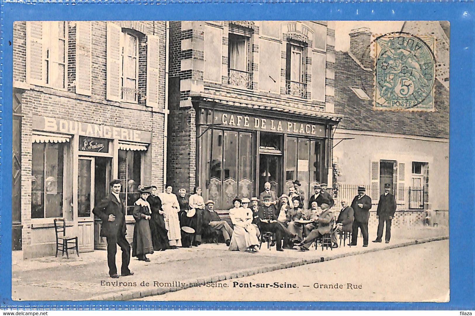 10 - Aube -  Pont Sur Seine - Grande Rue -  Cafe De La Place   (N6123) - Sonstige & Ohne Zuordnung