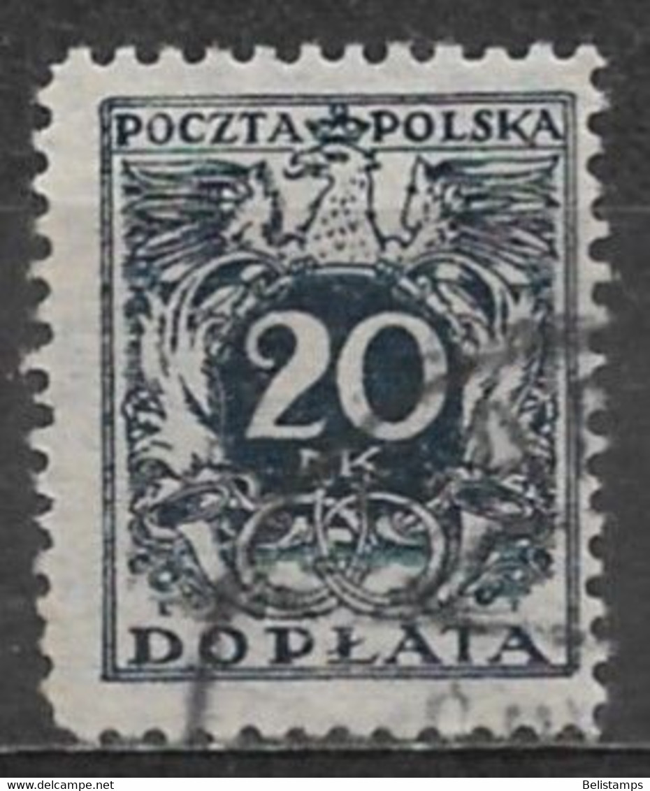 Poland 1921. Scott #J45 (U) Numeral Of Value - Portomarken