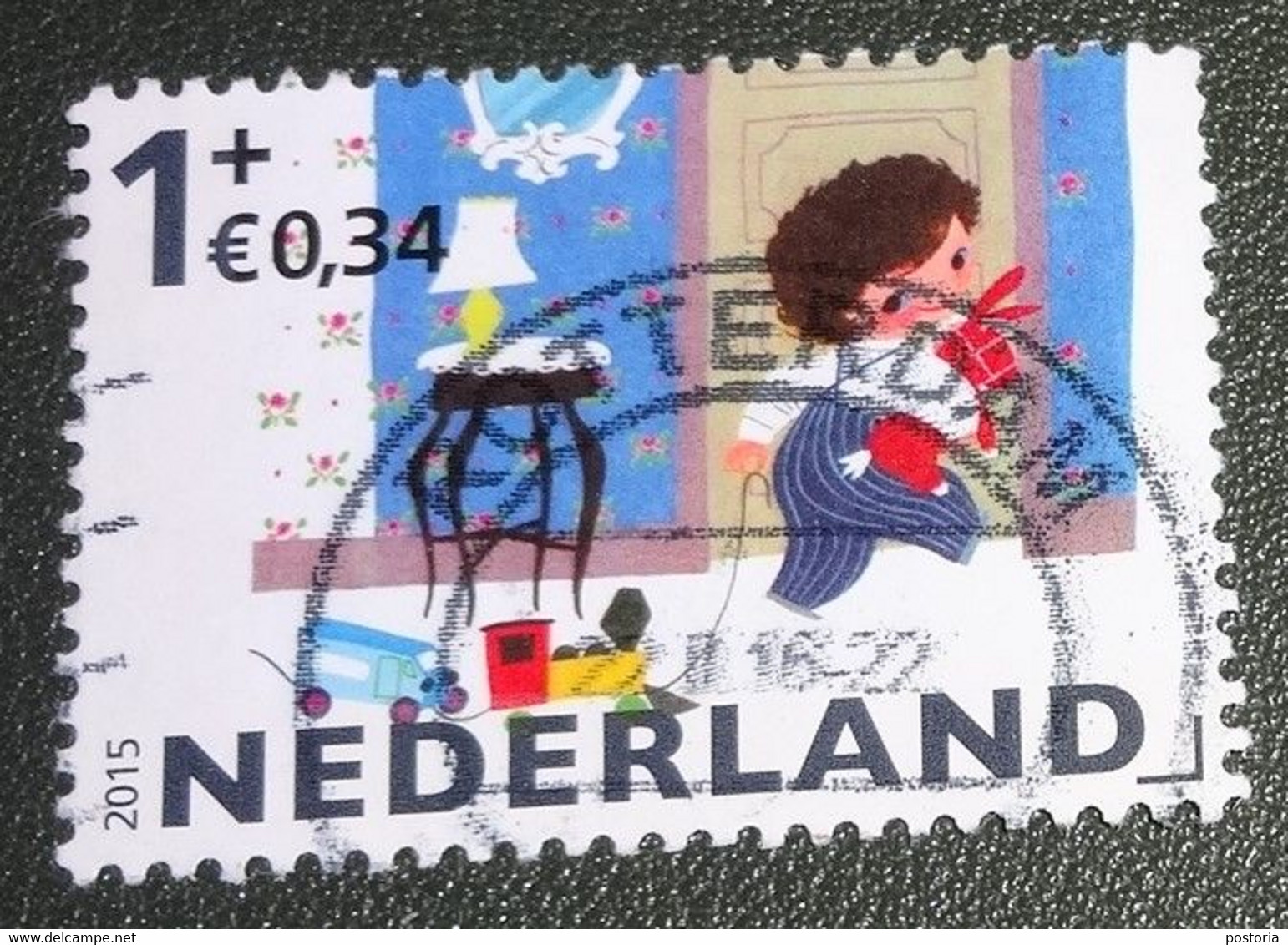 Nederland - NVPH - 3362 C - 2015 - Gebruikt - Cancelled - Kinderzegels - Kind - Speelgoed - Tafeltje - Oblitérés