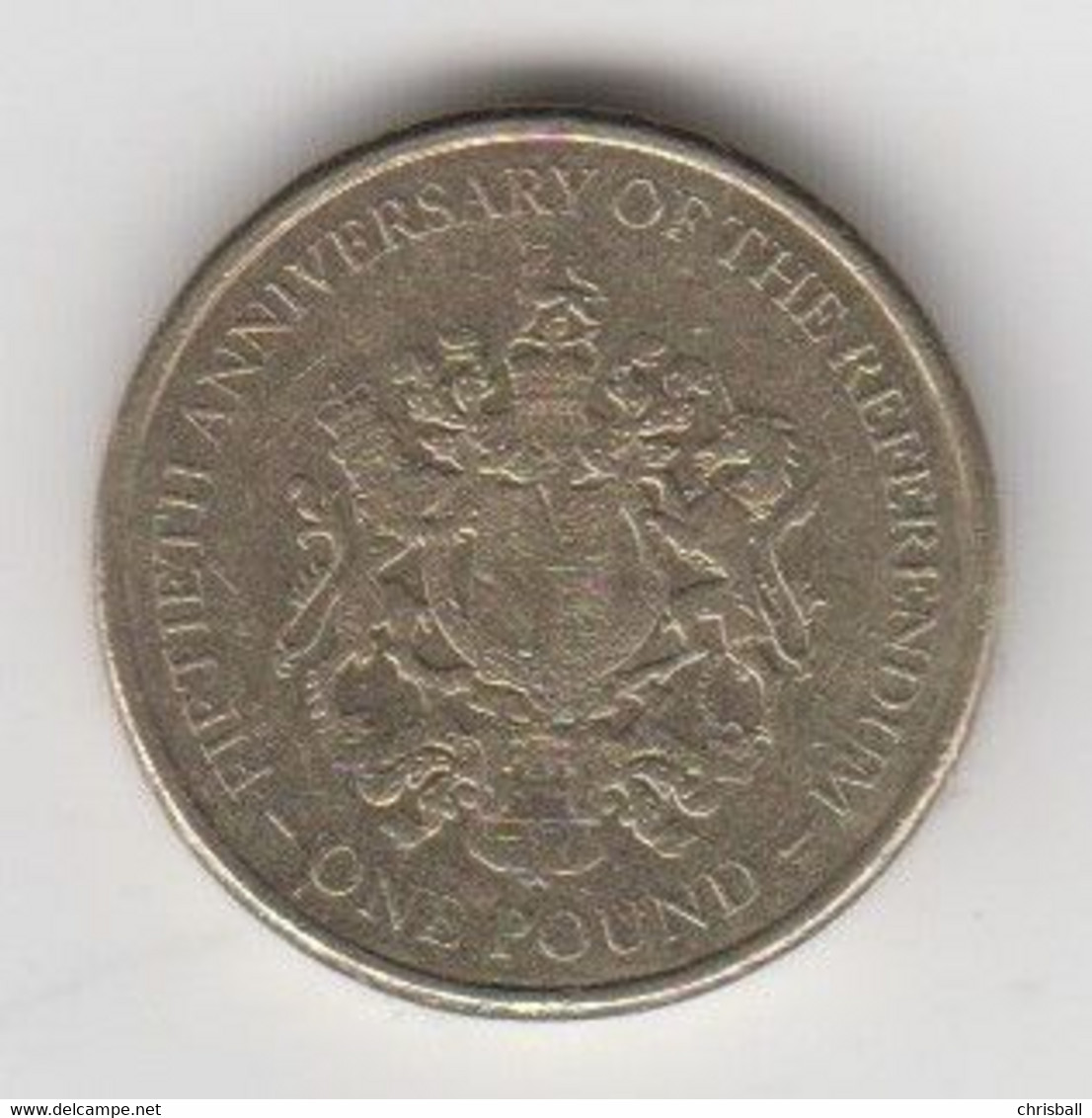 Gibraltar £1 Coin Gibraltar 2017 'Referendum' Circulated - Gibraltar