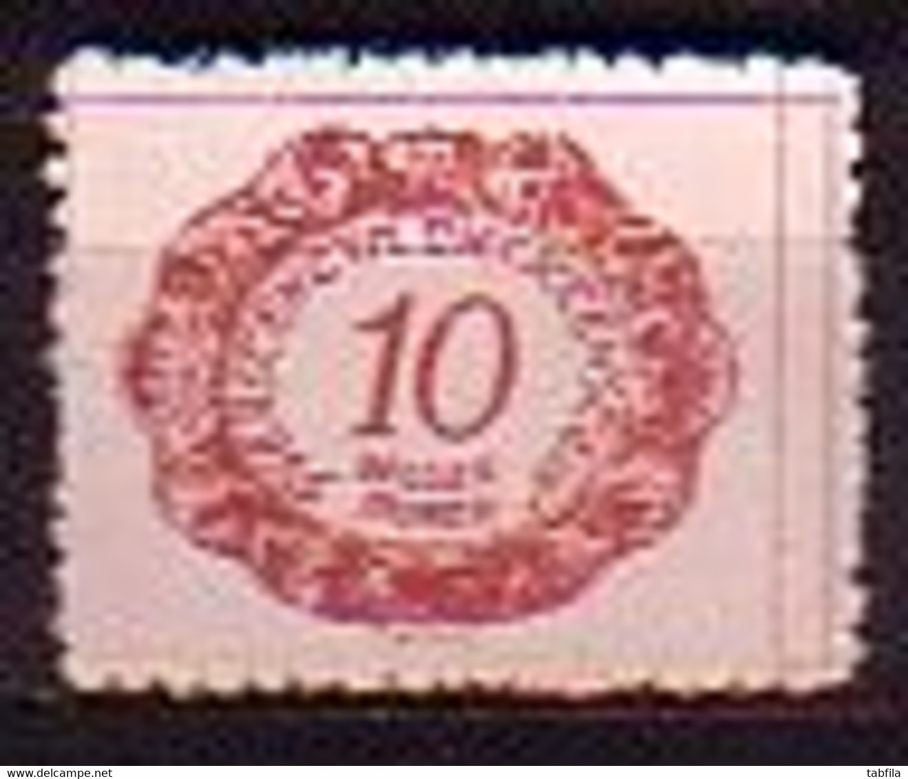LIECHTENSTEIN - 1920 - Timbre Taxe - Serie Courant  - 10h - Yv 1* - Taxe