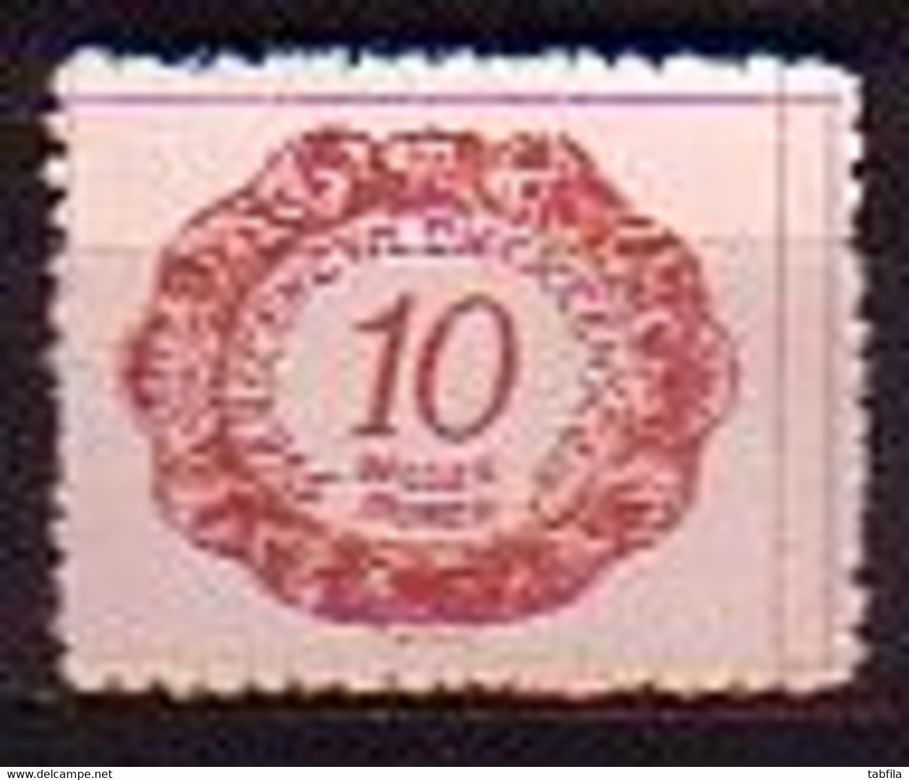 LIECHTENSTEIN - 1920 - Timbre Taxe - Serie Courant  - 10h - Yv 2* - Postage Due