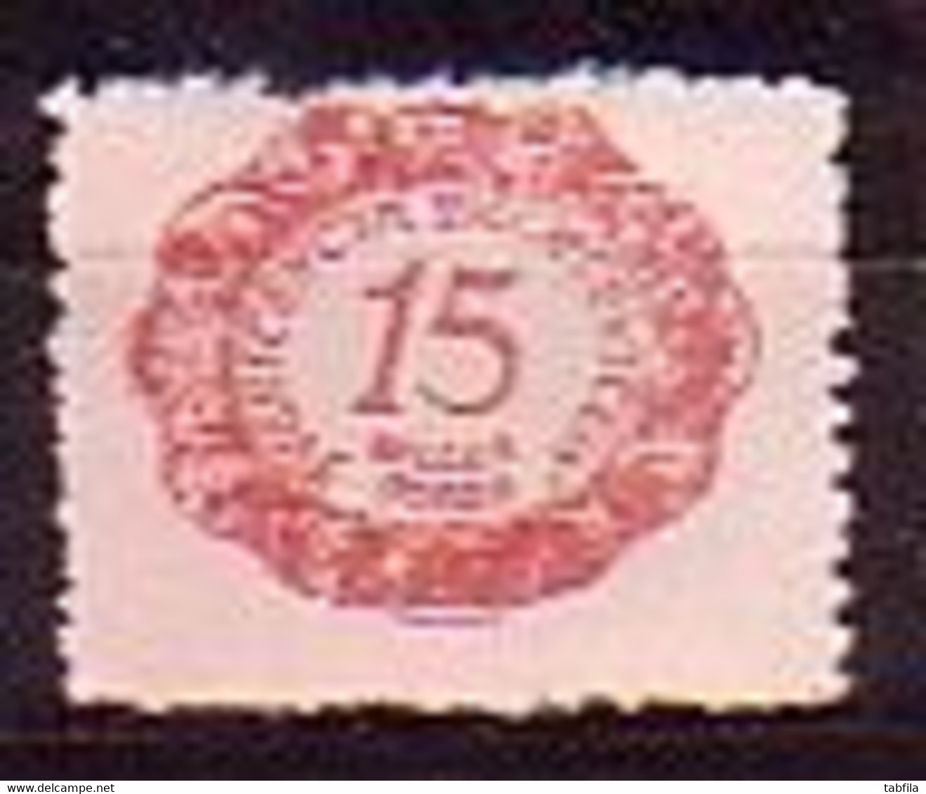 LIECHTENSTEIN - 1920 - Timbre Taxe - Serie Courant  - 15h - Yv 3* - Taxe