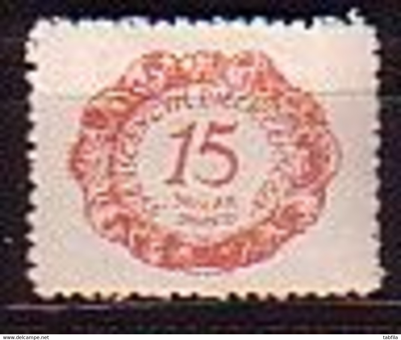 LIECHTENSTEIN - 1920 - Timbre Taxe - Serie Courant  - 15h - Yv 3* - Segnatasse