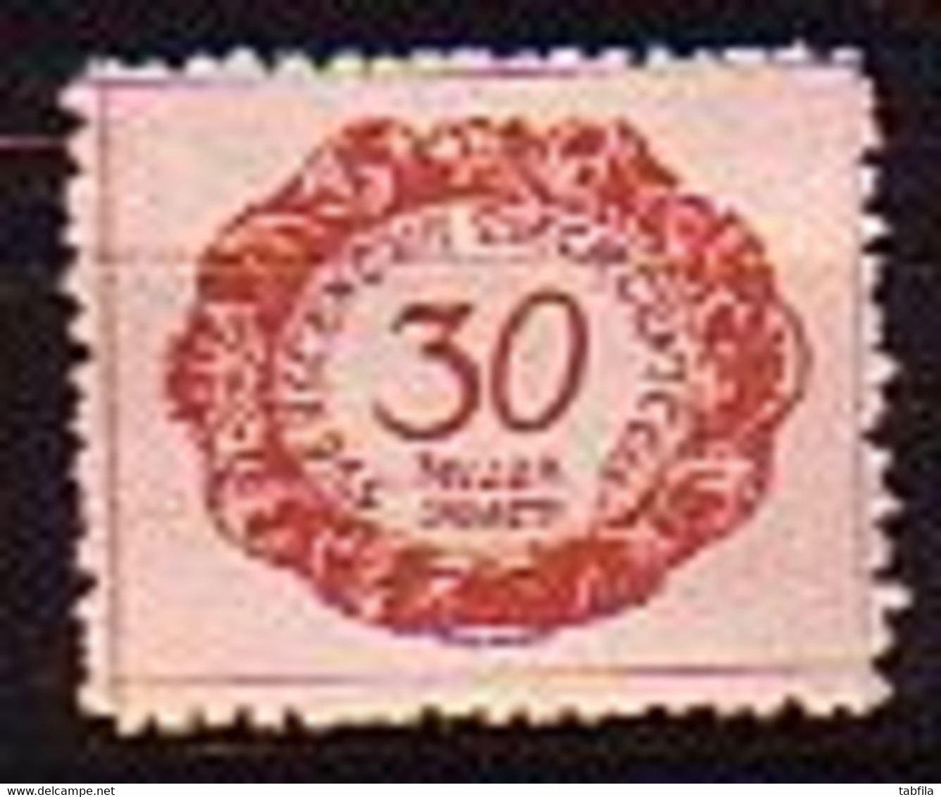 LIECHTENSTEIN - 1920 - Timbre Taxe - Serie Courant  - 30h - Yv 6* - Taxe