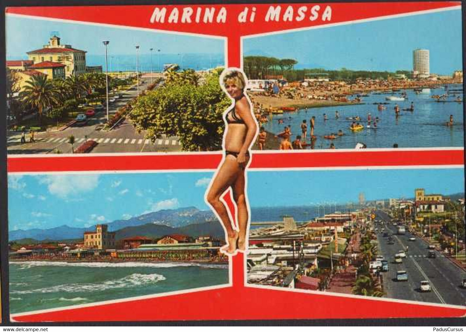 Italia Marina Di Massa Carrara Pin Up Spiaggia Beach Plage CRT00254 - Massa