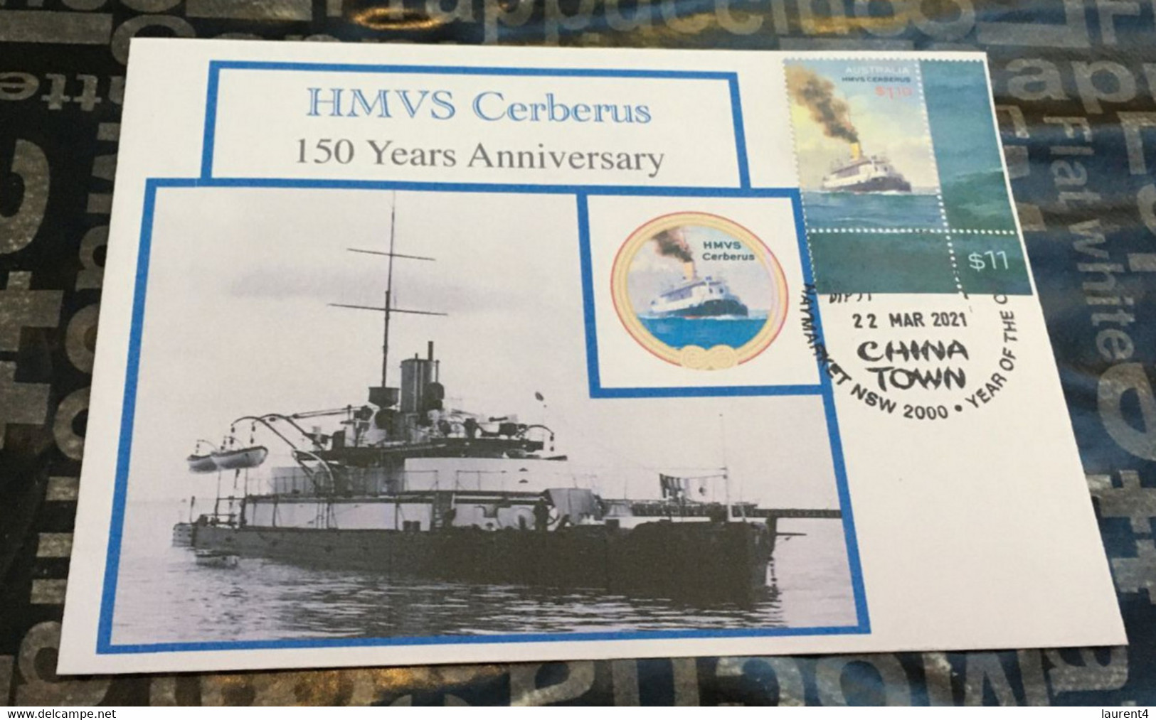 23-9-2021 - Australia - 150th Of HMVS Cerberus -1 Presetation Folder + 1 FDI 22nd March 2021 Cover - Presentation Packs