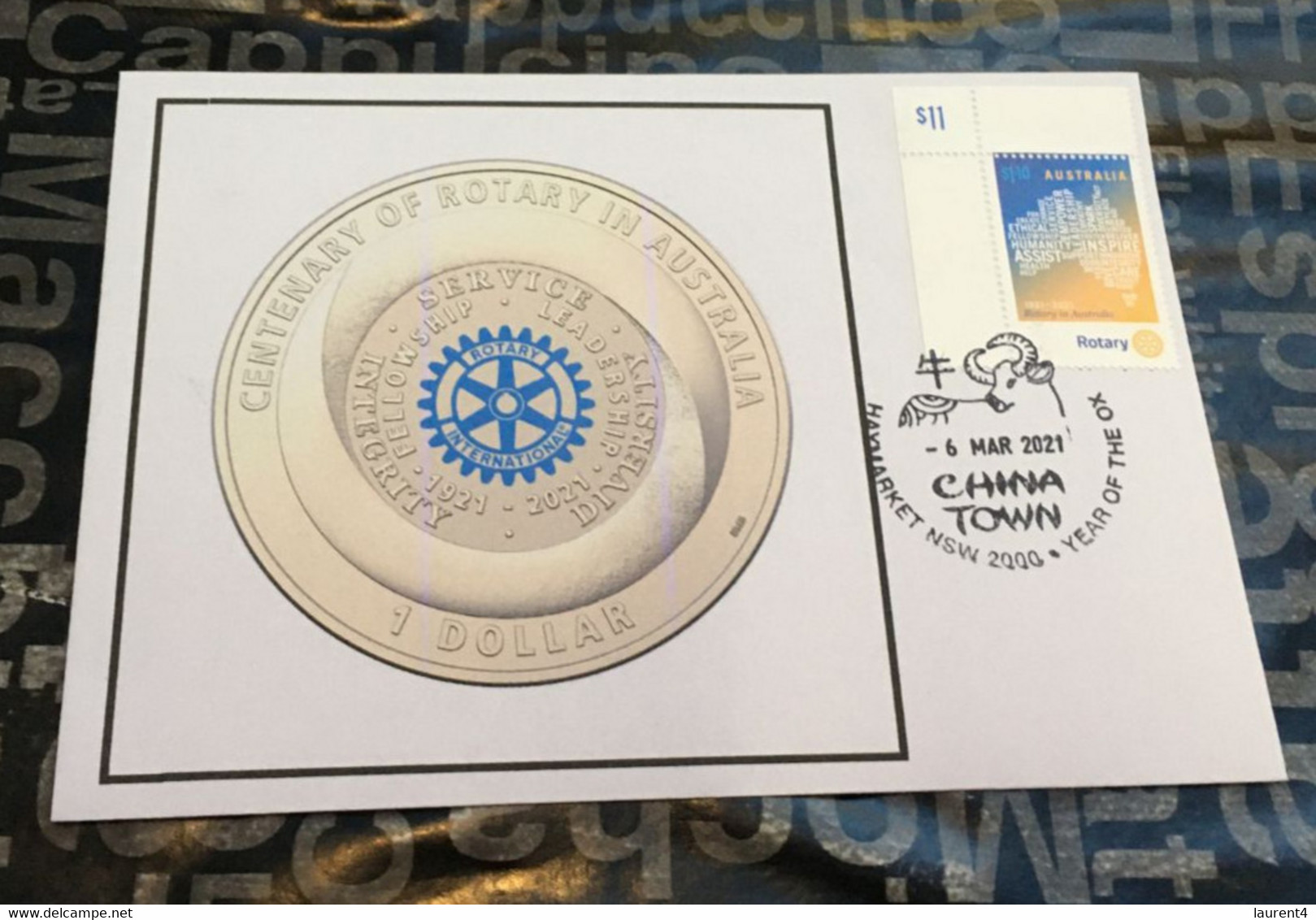 23-9-2021 - Australia - Centenary Of Rotary In Australia -1 Presetation Folder + 1 FDI 6th March 2021 Cover + 1 Maxicard - Presentation Packs