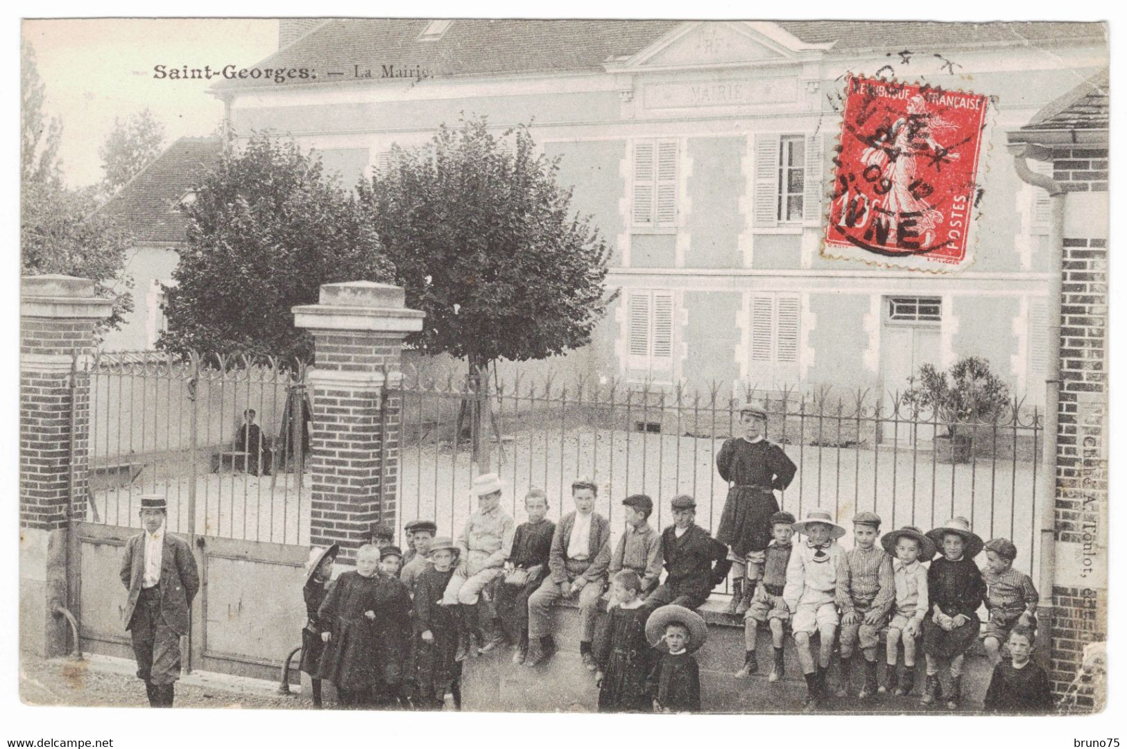 89 - Saint-Georges (sur Baulche) - La Mairie - 1909 - Saint Georges Sur Baulche