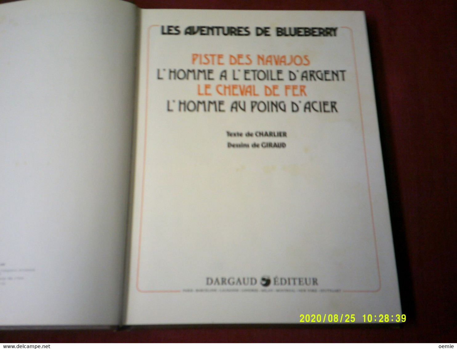 LIEUTENANT BLUEBERRY  ALBUM N° 2  //   JM CHARLIER  J. GIRAUD    JANVIER 1984 - Blueberry