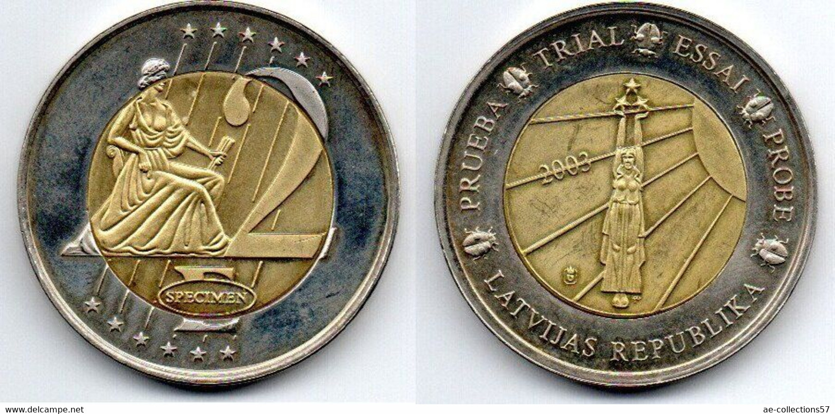 Lettonie -  Medaille Essai -  SUP - Lettland