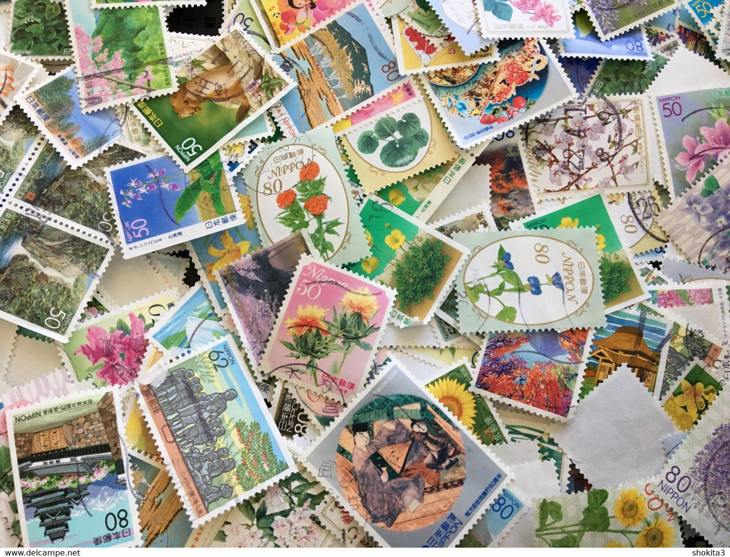 STAMP JAPAN Furusato 100pcs Prefecturelot Off Paper Philatelic Collection Com - Collezioni & Lotti