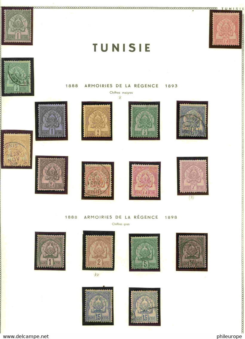 Collection Tunisie (Luxe , Charniere Et Oblitere) - Otros & Sin Clasificación