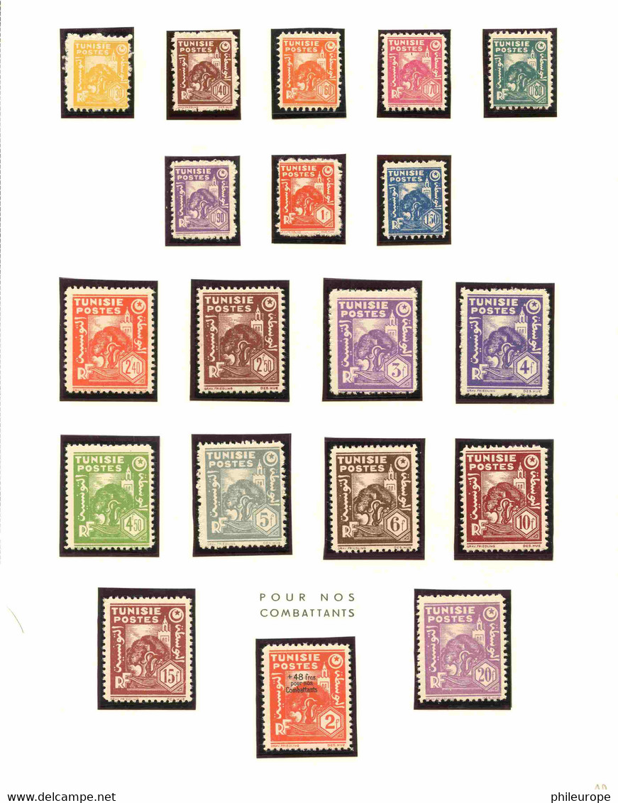 Collection Tunisie (Luxe , charniere et oblitere)