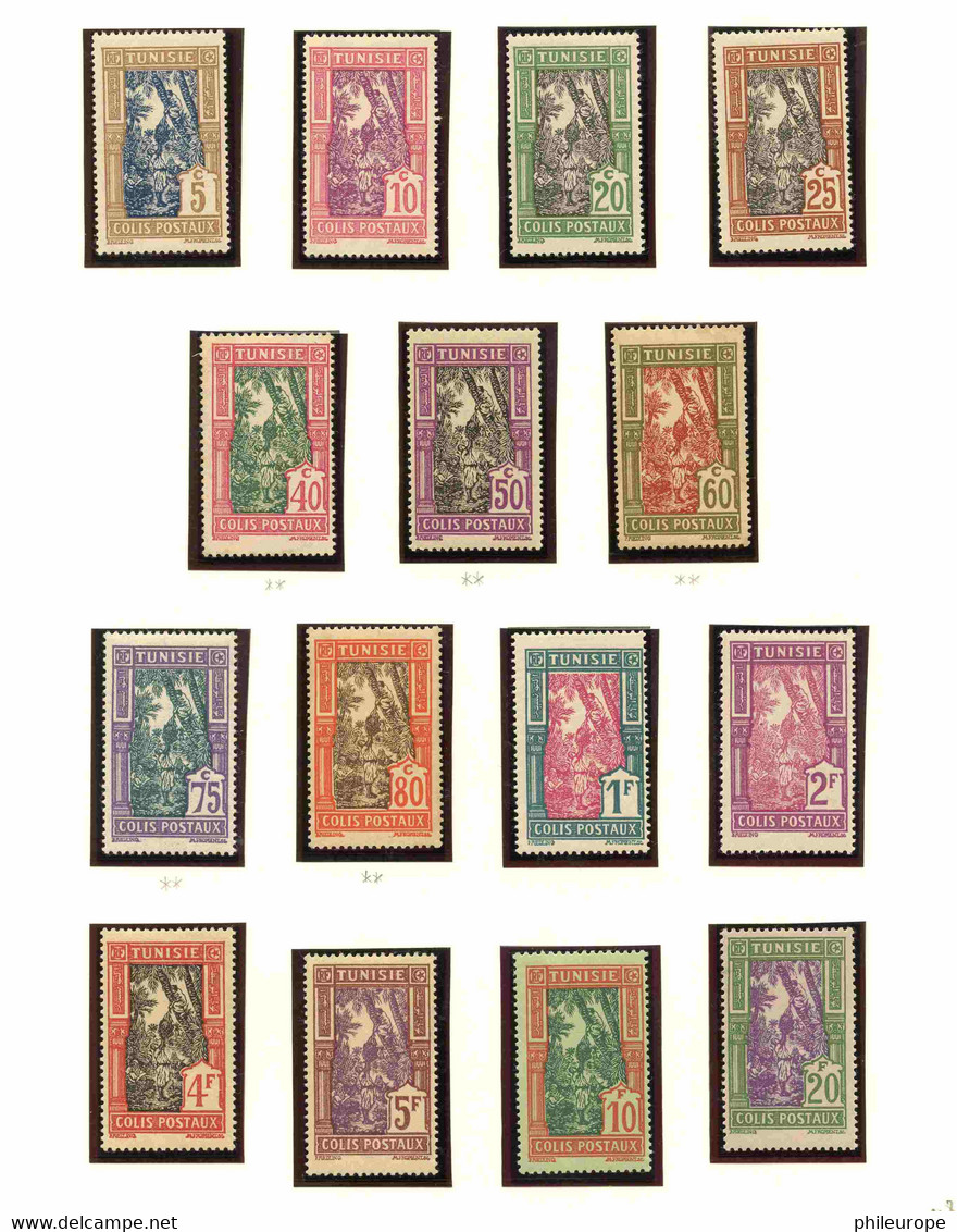 Collection Tunisie (Luxe , charniere et oblitere)