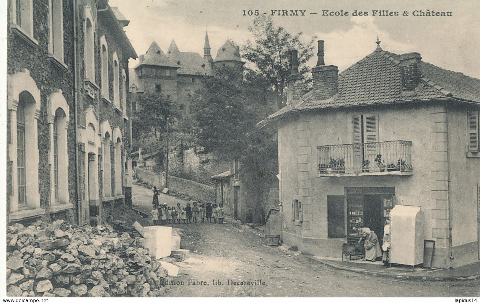 AT 557 /  C P A    FIRMY   (12)    ECOLE DES FILLES ET CHATEAU - Firmi