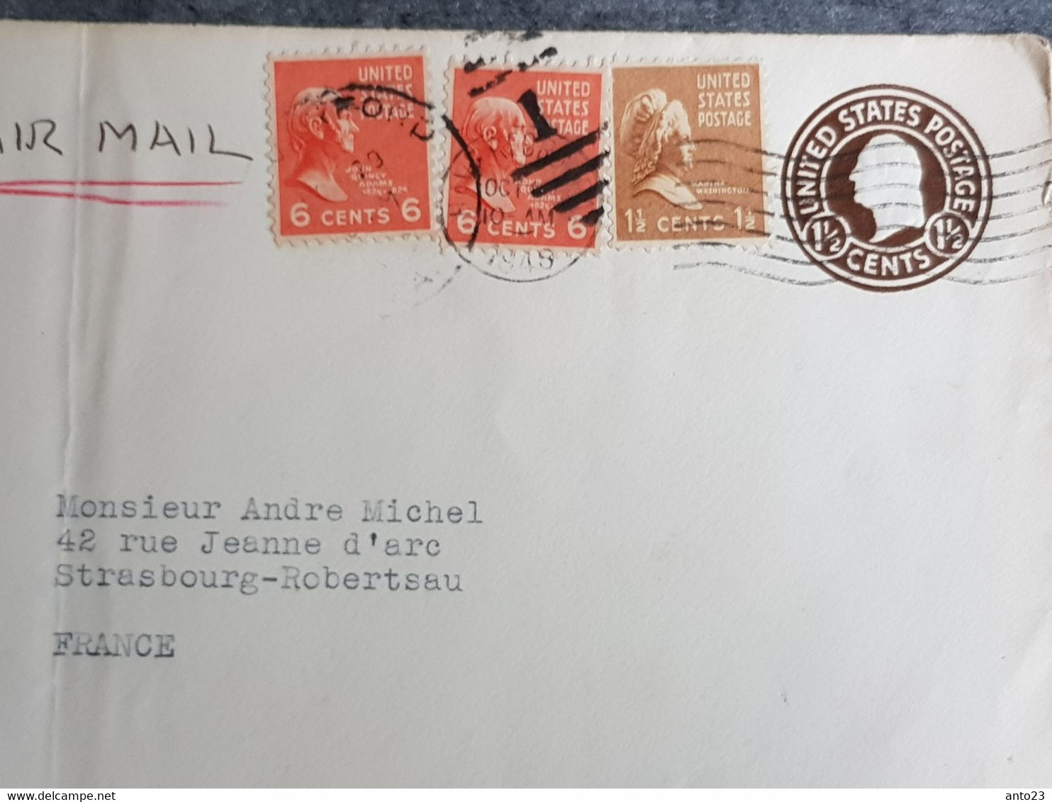 ETATS-UNIS USA Entier Postal Sur Enveloppe Avec Complément D Affranchissement ( Grande Enveloppe ) - Other & Unclassified
