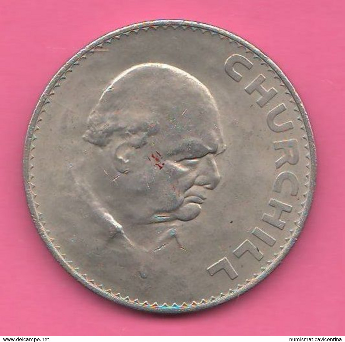 Inghilterra 1 Crown 1965 Churchill Nickel Coin Great Btritain - L. 1 Crown