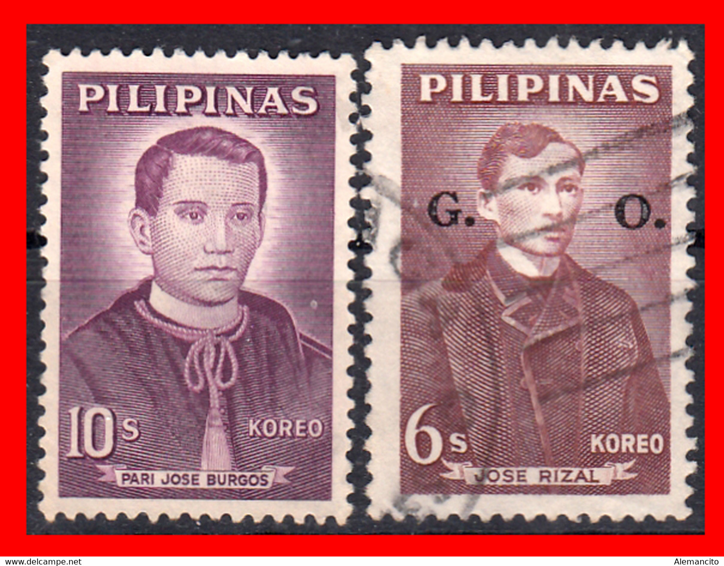 FILIPINAS.-  PHILIPPINES.- SELLOS AÑO 1962 NUEVA MONEDA FILIPINOS FAMOSOS - Philippines