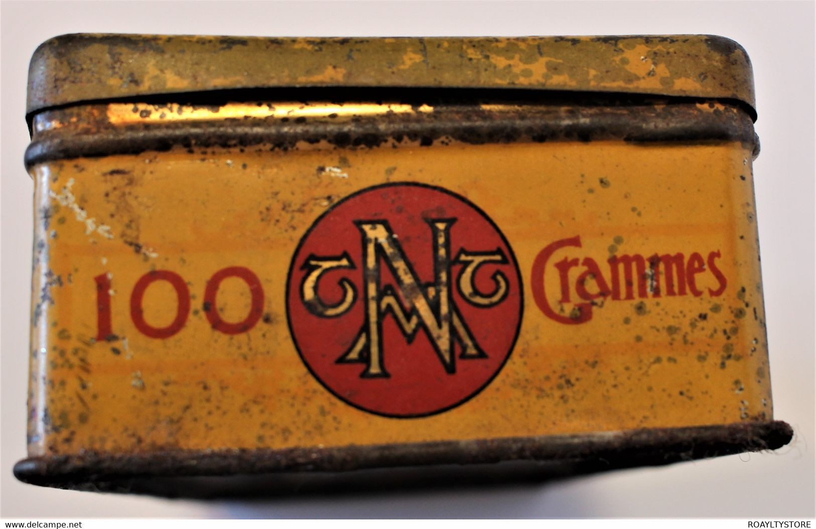 KING (CARLOS / CHARLES ROI DU PORTUGAL 1889-1908)  RARE PORTUGUESE MOZAMBIQUE MADE TOBACCO TIN BOX